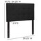 Flash Furniture Bedford Headboard, Twin Size, Black Fabric HG-HB1704-T-BK-GG - alternate 9